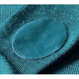 Leather Elbow Patches - Example of stitching - not for sale! 